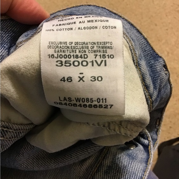 WRANGLER VINTAGE RUGGED WEAR MENS JEANS 46x30 GUC STRAIGHT LEG MADE IN MÉXICO - Picture 2 of 4